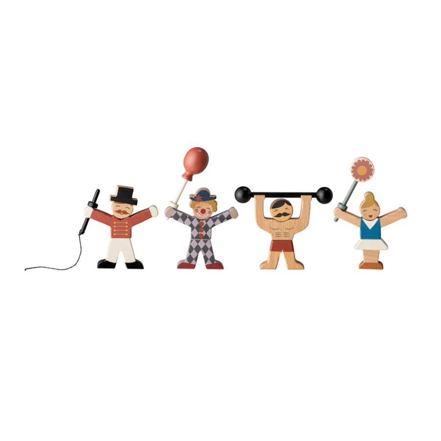 Hot Bloomingville Holzfiguren Zirkus Rossaio 4 Figuren