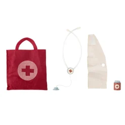 Outlet Bloomingville Spielset Arzt Elliott Rot 4-teilig