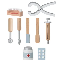 Discount Bloomingville Spiel-Set aus Holz Zahnarzt 9-teilig