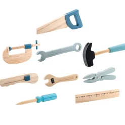 Discount Bloomingville Werkzeug-Spielset Blue Holz 9er-Set