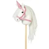 Clearance by Astrup Hobby Horse Einhorn-Horn & Halfter Pink