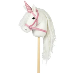Clearance by Astrup Hobby Horse Einhorn-Horn & Halfter Pink