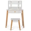 Outlet by Astrup Schminktisch mit Spiegel und Hocker