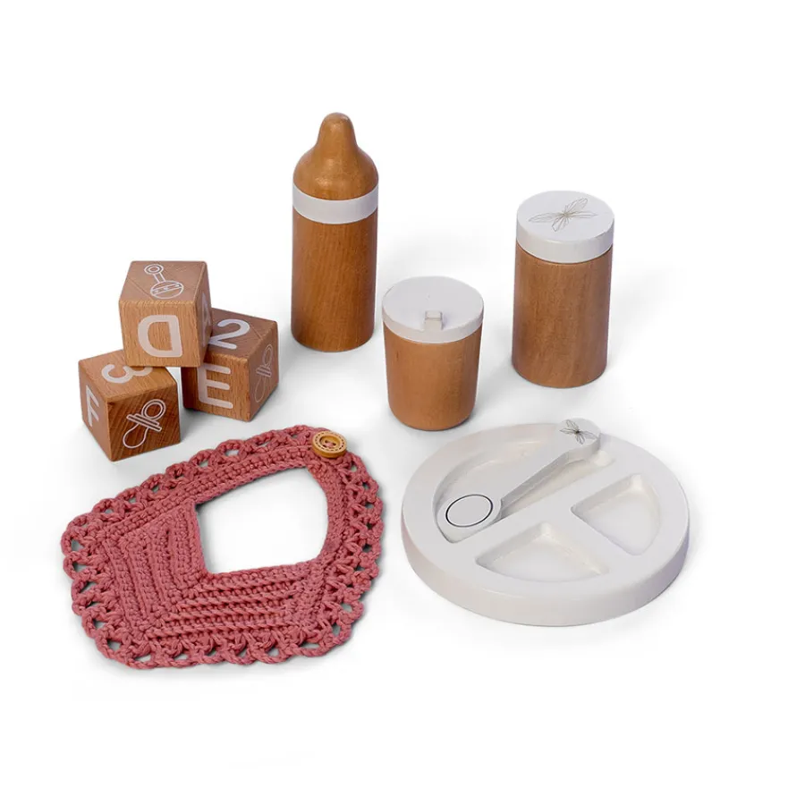Best by Astrup Spielset Puppe fu00fcttern 9-teilig