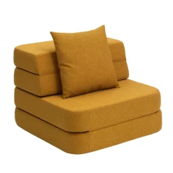 Outlet by KlipKlap KK 3 Fold Sofa Single Soft Mustard