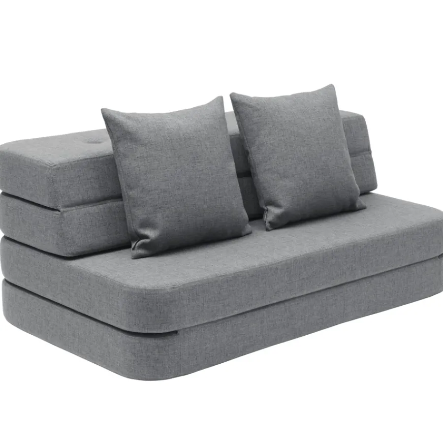 Online by KlipKlap KK 3 fold Sofa 120 cm Blue Grey/Grey