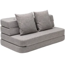 Best by KlipKlap KK 3 fold Sofa XL soft 140 cm Multi Grey/Grey