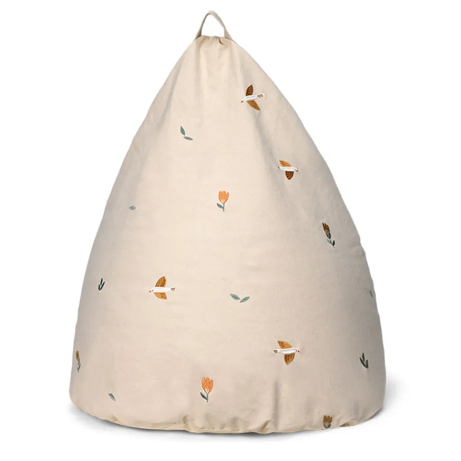 Outlet Dear April Bay Bestickter Sitzsack Songbirds