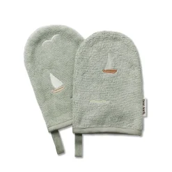 Best Dear April Paw Waschhandschuh Sailboats 2er-Set