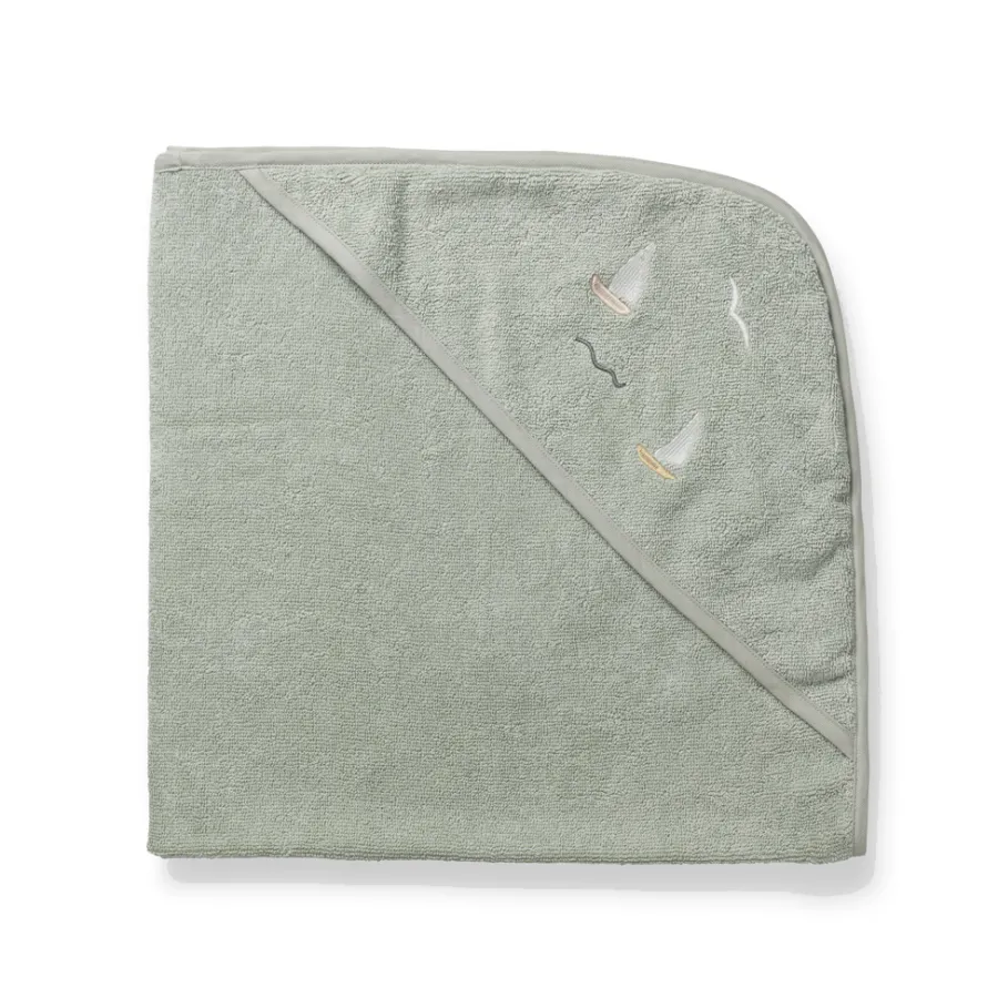 New Dear April Petal Baby Kapuzenhandtuch Sailboats