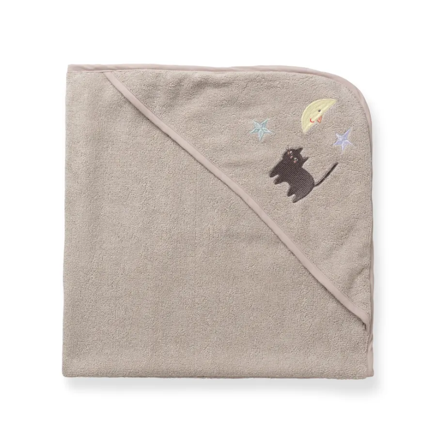 Discount Dear April Petal Baby Kapuzenhandtuch Moon Cat