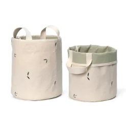 Best Dear April Toto Bestickte Aufbewahrungsku00f6rbe S Leaves 2er-Set