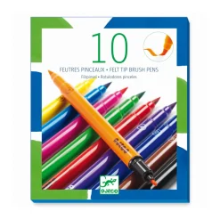 Hot Djeco 10 Pinsel-Filzstifte Classic