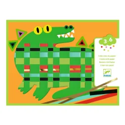 New Djeco Basteln 3-6: Flechtpapier