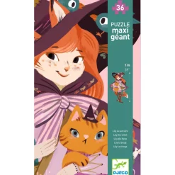 Hot Djeco Bodenpuzzle Lily die Hexe - 36 Teile