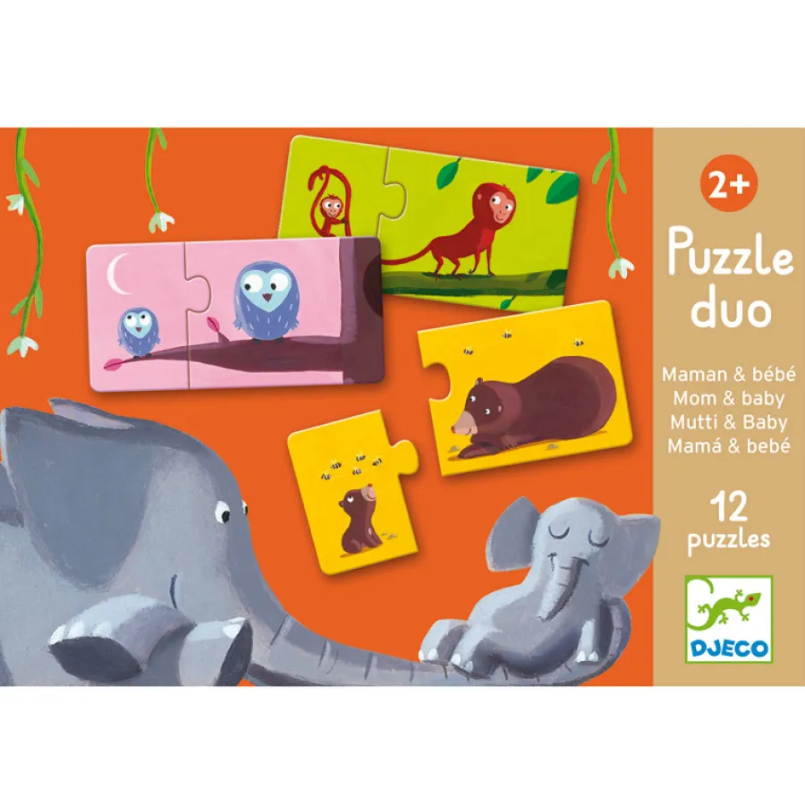Sale Djeco Duo-Puzzle Mami und Kind