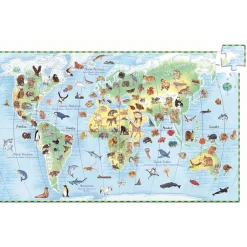 Outlet Djeco Entdeckerpuzzle Planet mit Tieren