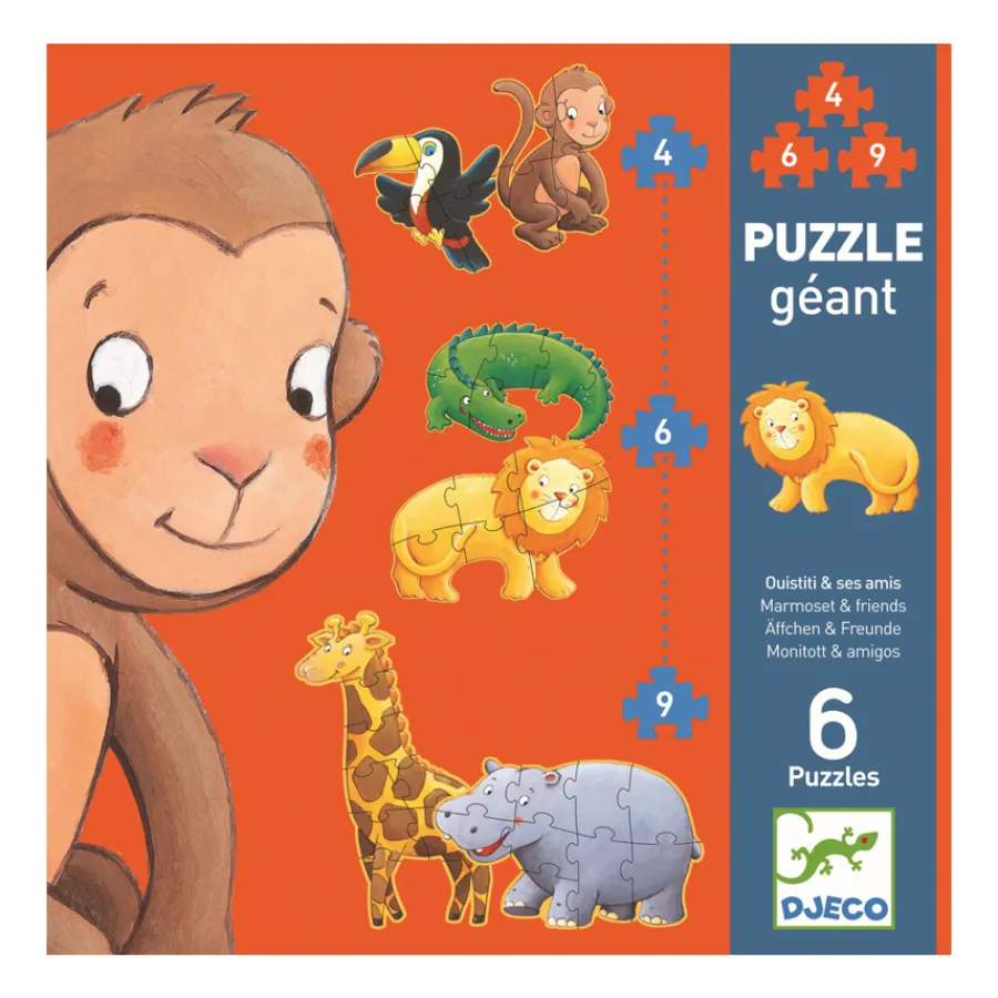 Outlet Djeco Erstes Puzzlen Marmoset & Freunde