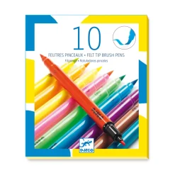 Outlet Djeco Filzpinsel - 10 Pop Colours