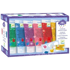 Best Djeco Fingerfarben 6 Tuben Glitzer