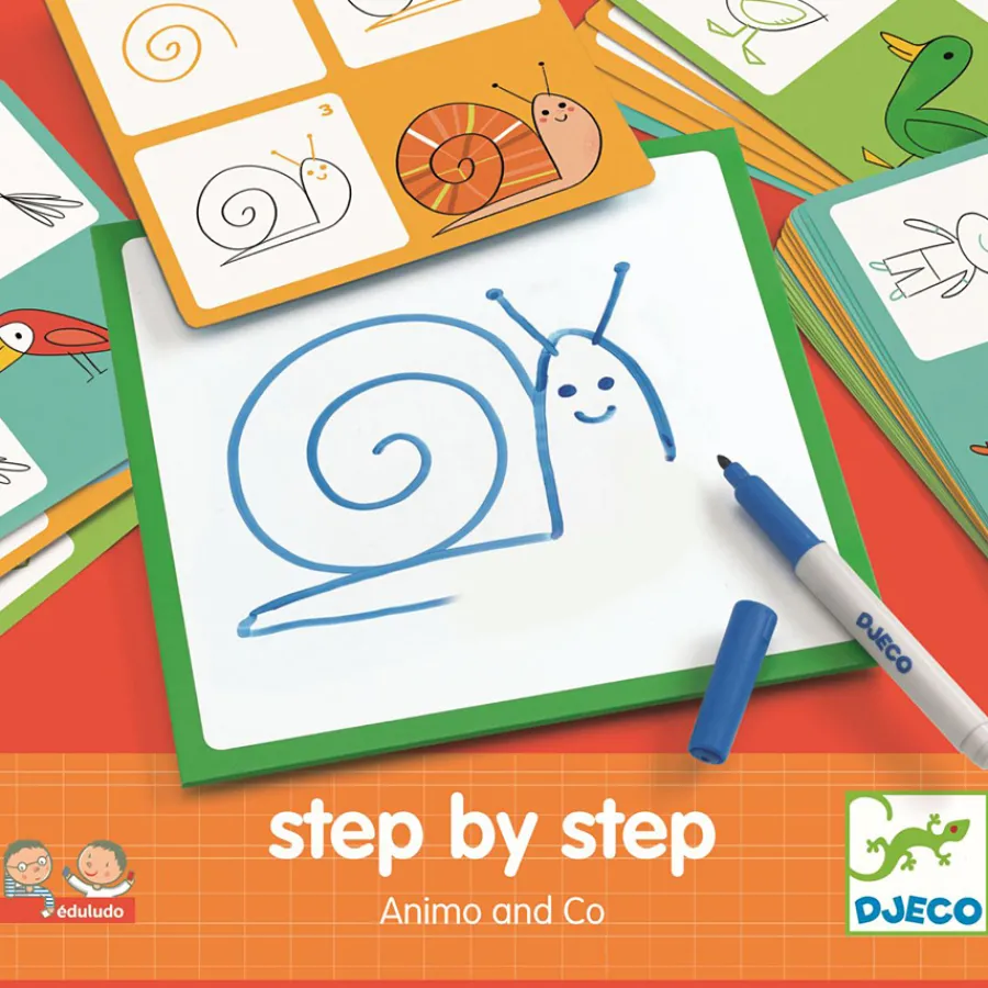 Hot Djeco Lernspiel Step by step Tiere