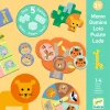 Djeco Lernspiele Wilde Tiere - 5 Spiele