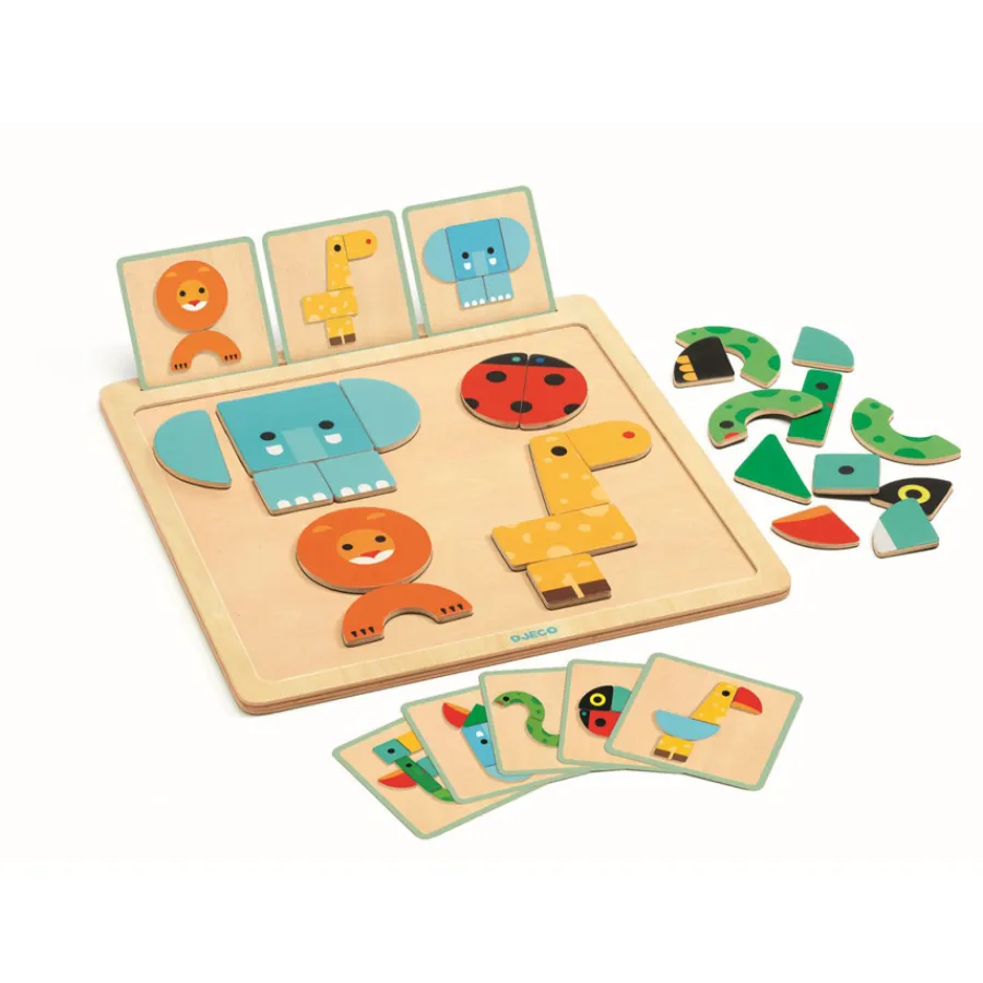 Clearance Djeco Magnet-Legespiel GeoBasic