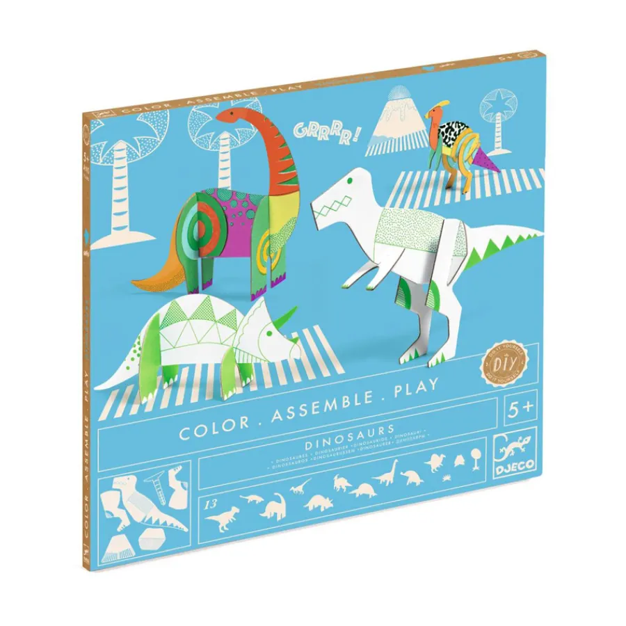 Discount Djeco Malen und Stecken Dinosaurier