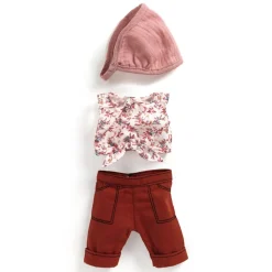 Hot Djeco POMEA Puppenkleidung Lovely Burgundy