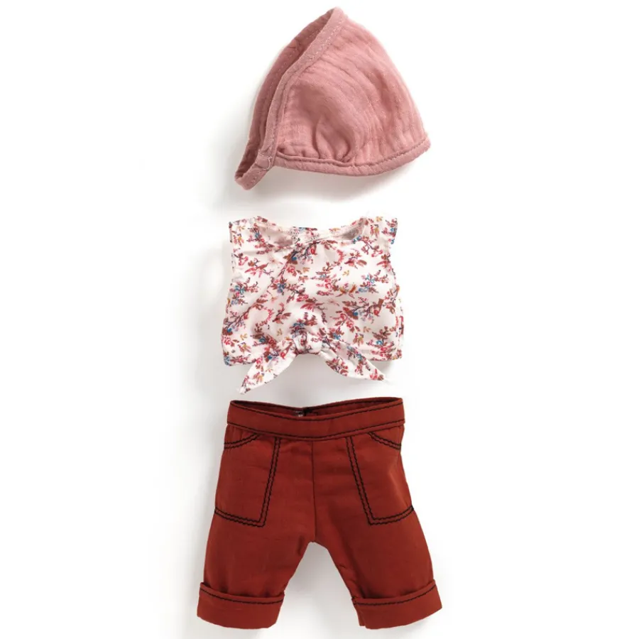 Hot Djeco POMEA Puppenkleidung Lovely Burgundy