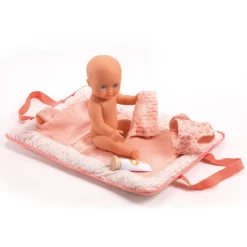 Outlet Djeco Puppen-Wickeltasche Pink Peak