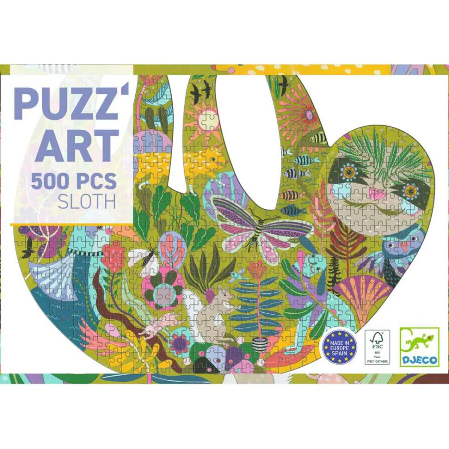 Clearance Djeco Puzzle Puzz'Art Faultier - 500 Teile