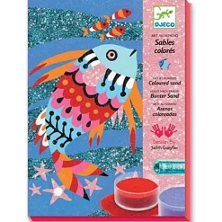 Discount Djeco Sandbild Farbenfrohe Fische
