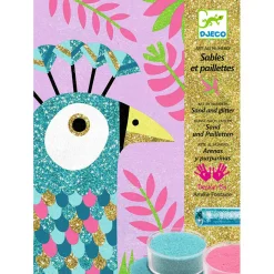 Discount Djeco Sandbild Schillernde Vogelwelt