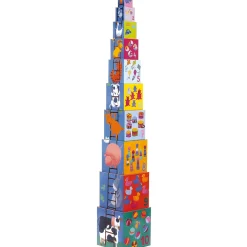 Best Djeco Stapelturm Funny Blocks