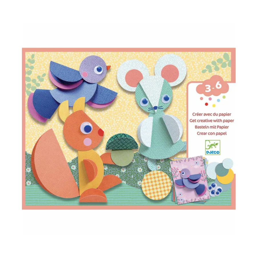Clearance Djeco Stickerbilder Rundherum