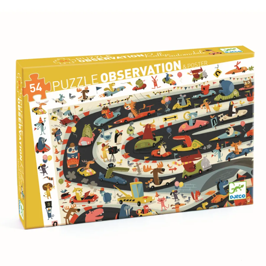 Sale Djeco Wimmelpuzzle Auto Ralley 54 Teile