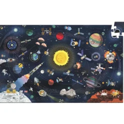 Sale Djeco Wimmelpuzzle Der Weltraum mit Booklet 200-teilig