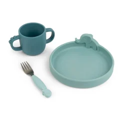 Outlet Done by Deer Geschirr-Set Peekaboo Deer Friends Blau