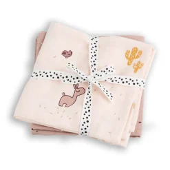 Clearance Done by Deer Mullwindel Wrap Lalee Rosa 2er-Set