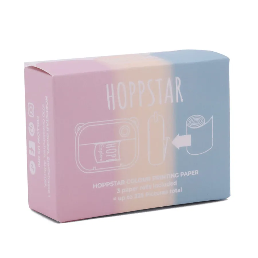 Sale Hoppstar Papierrollen Nachfu00fcllpack Kinderkamera pastel colours 3er-Set