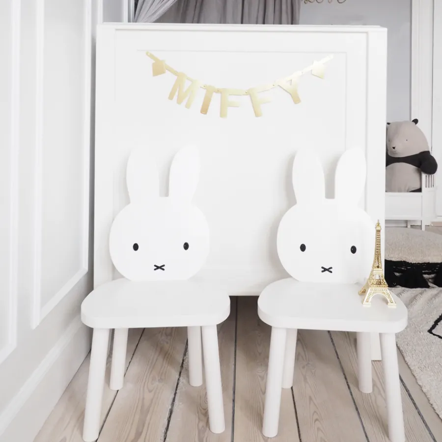 Hot Kids of Scandinavia Holzstuhl Miffy Weiu00df u2022