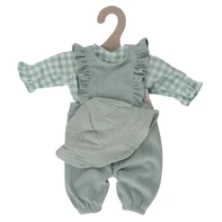 Hot Little Dutch Baby-Puppenkleidung in Fresh Green Check