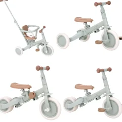 Online Little Dutch Dreirad mit Griff Green 4 in 1