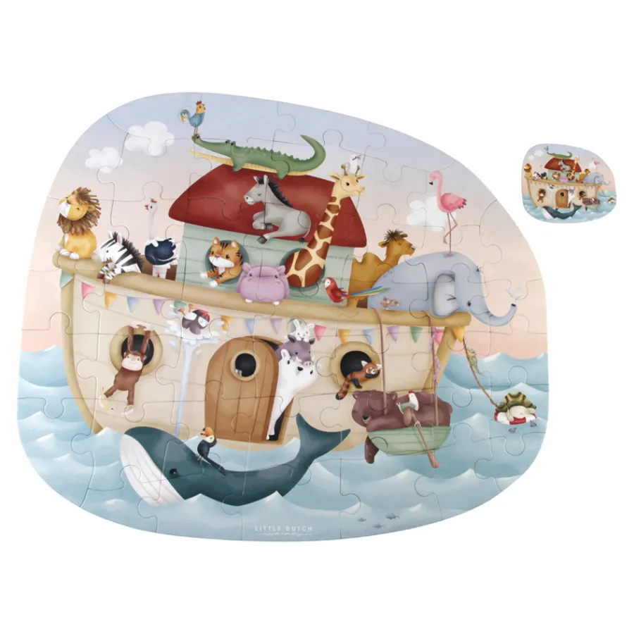 Sale Little Dutch Grou00dfes Bodenpuzzle Arche Noah 44-teilig