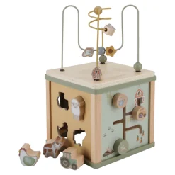 Clearance Little Dutch Holz-Aktivitu00e4ten-Wu00fcrfel Little Farm