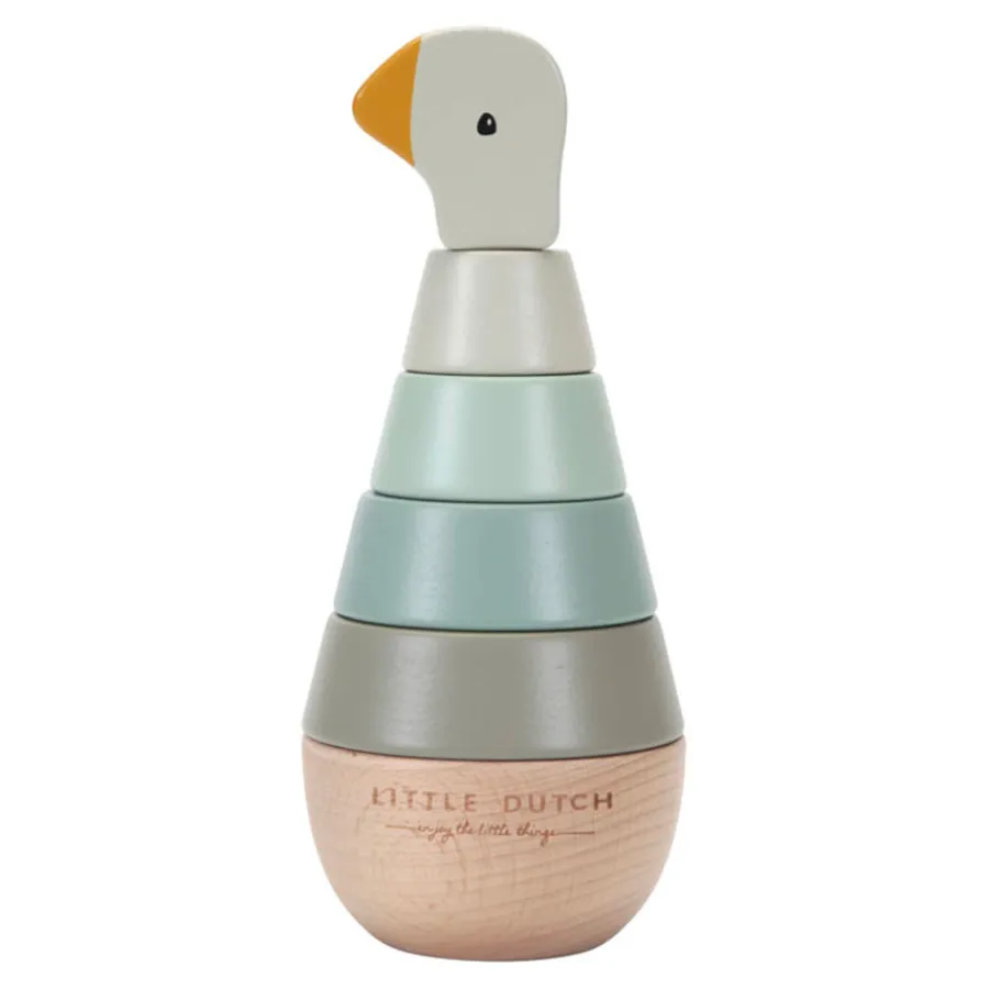 Outlet Little Dutch Holz-Stapelturm mit Ringen Little Goose