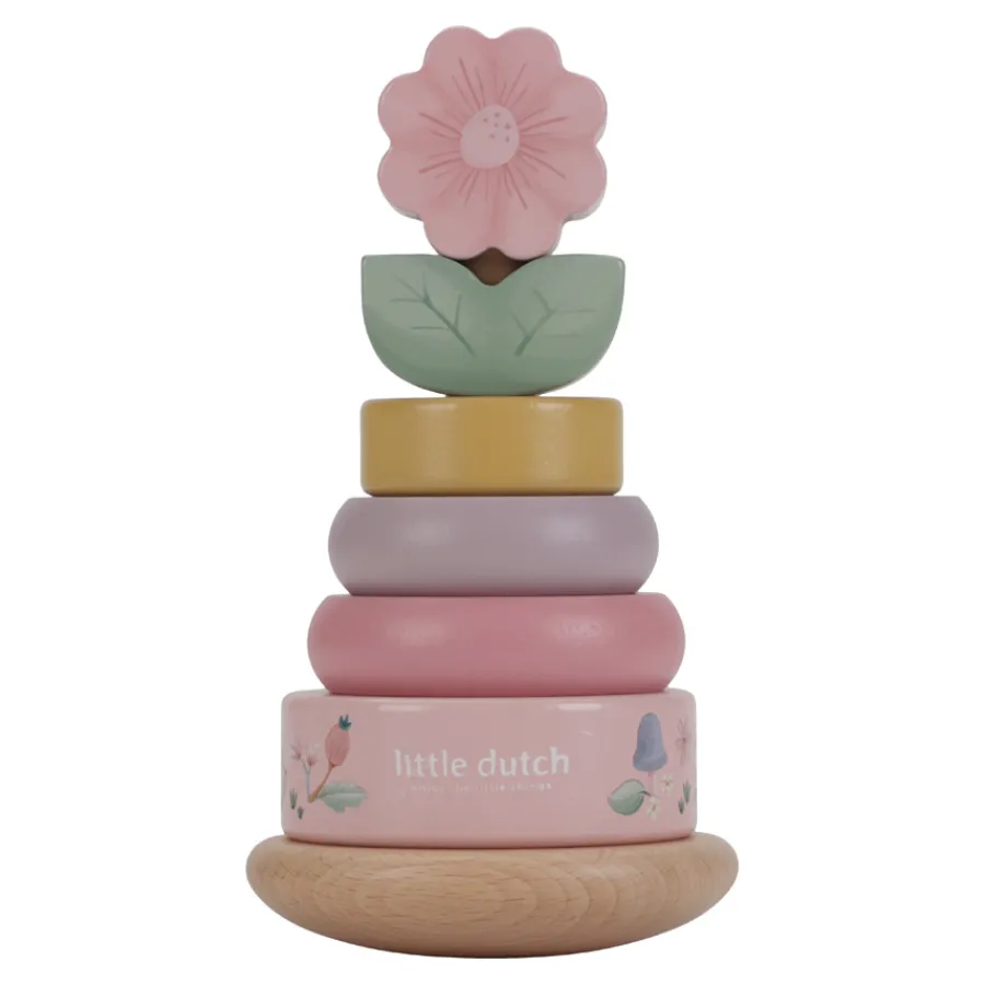 Online Little Dutch Holz-Stapelturm mit Ringen Fairy Garden