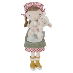 New Little Dutch Kuschelpuppe Farmer Rosa mit Schaf 35cm