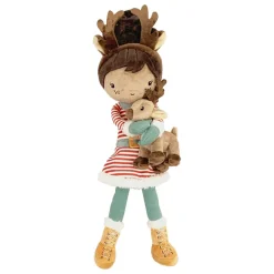 Best Little Dutch Kuschelpuppe Weihnachten Evi mit Rentier 35cm